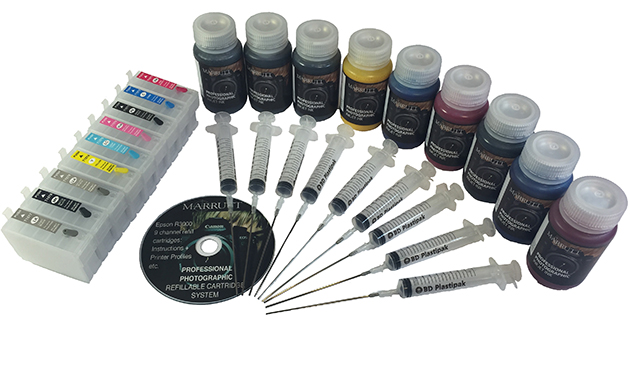 Refillable Cartridge System Epson SureColor SC-P600 with Marrutt Professional Photographic Inks
